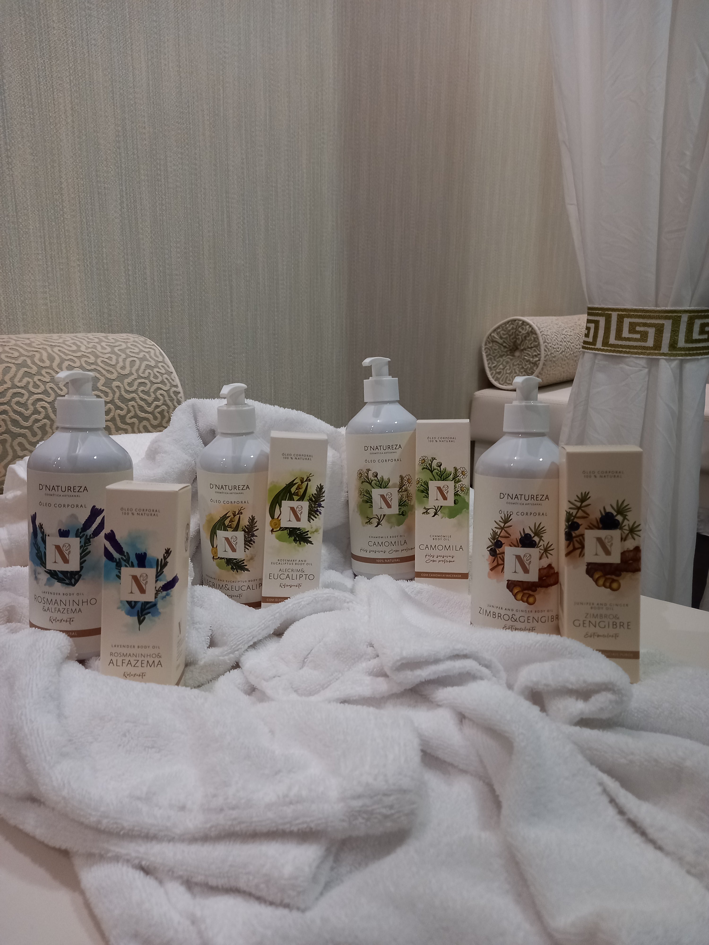 Óleos de corpo e de massagem