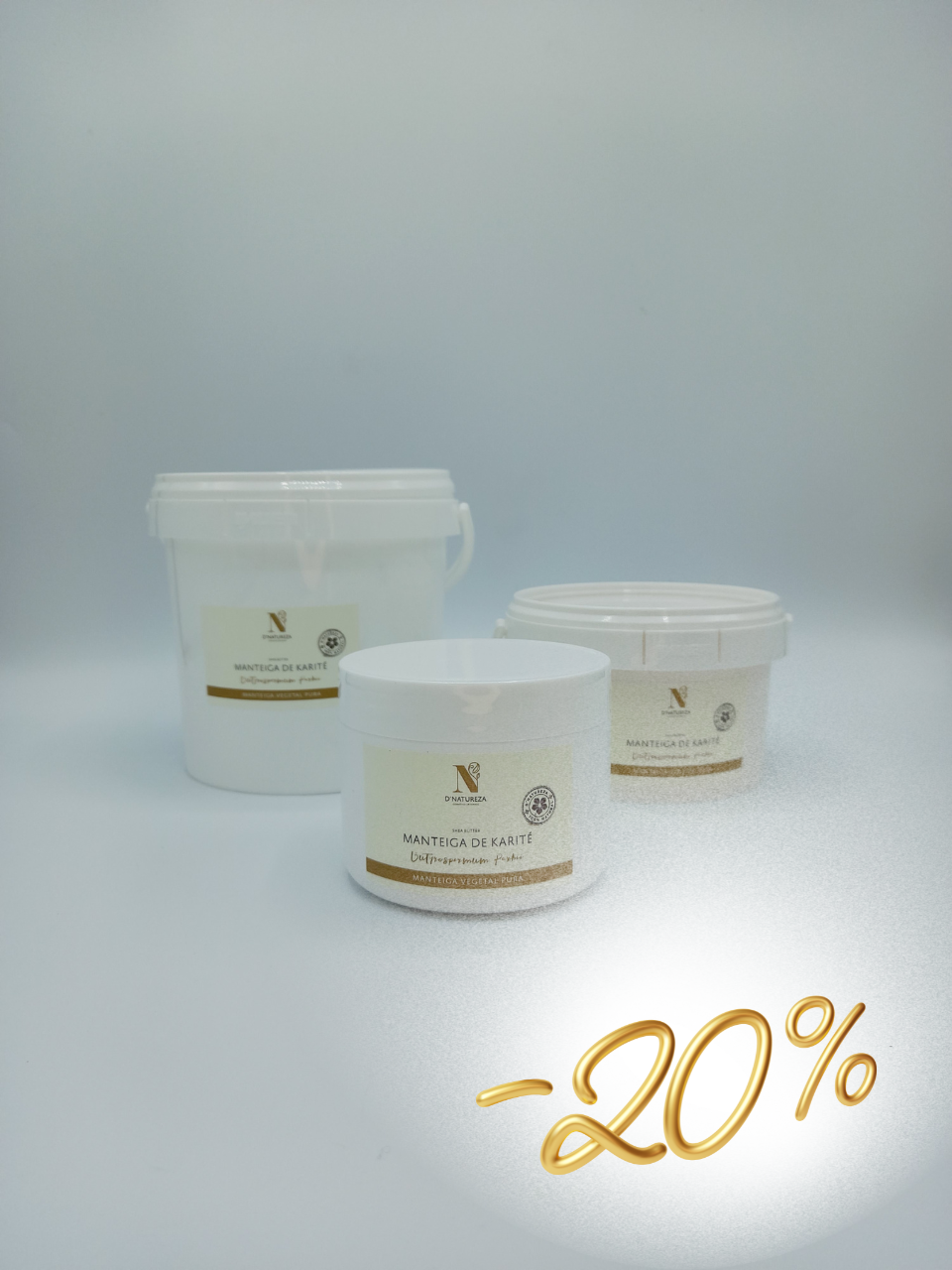 Manteiga de karité Crua - Aroma Natural 150g, 500g e 1000g