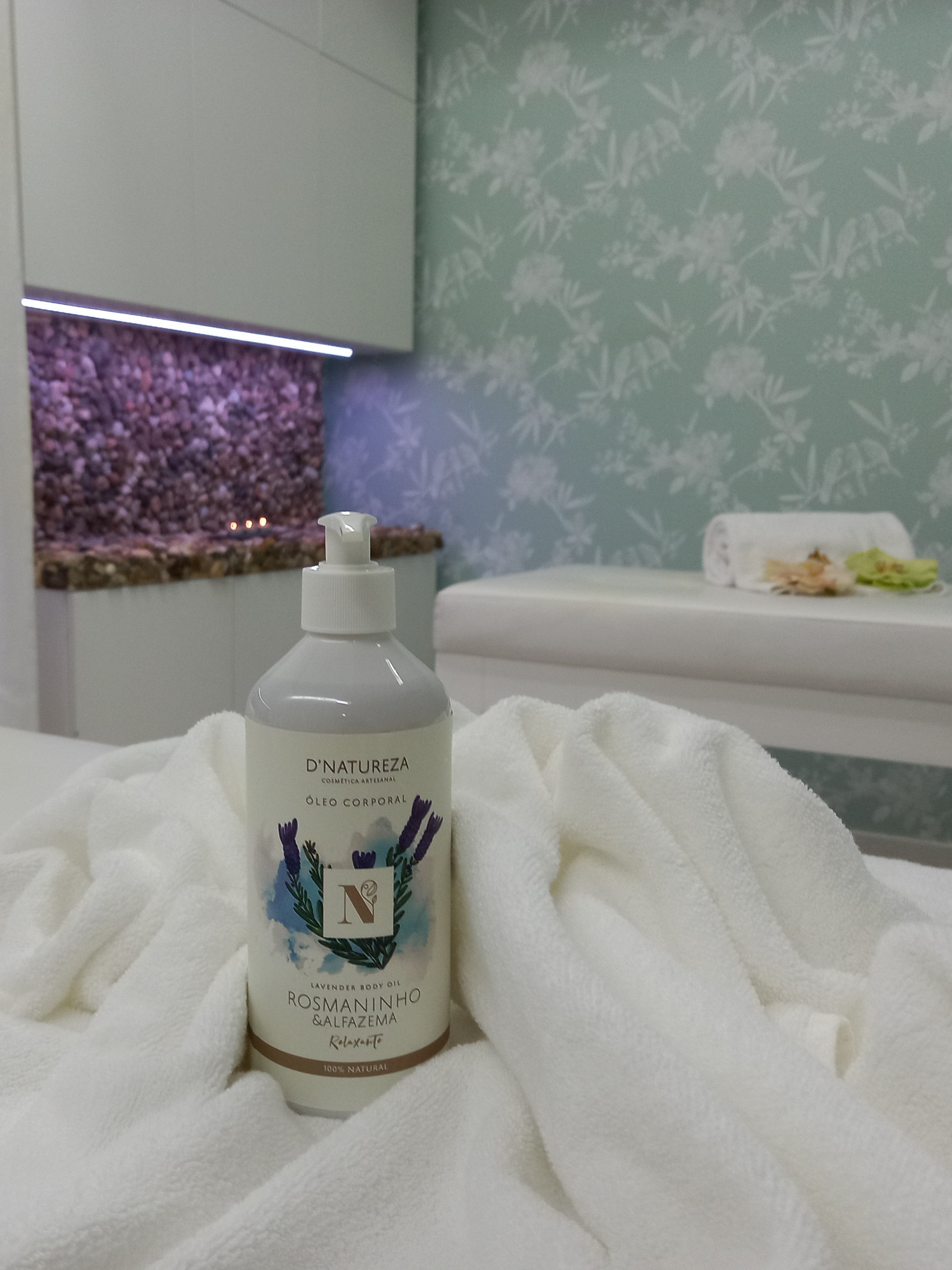 Óleo corporal de rosmaninho & alfazema 100ml, 500ml e 5L