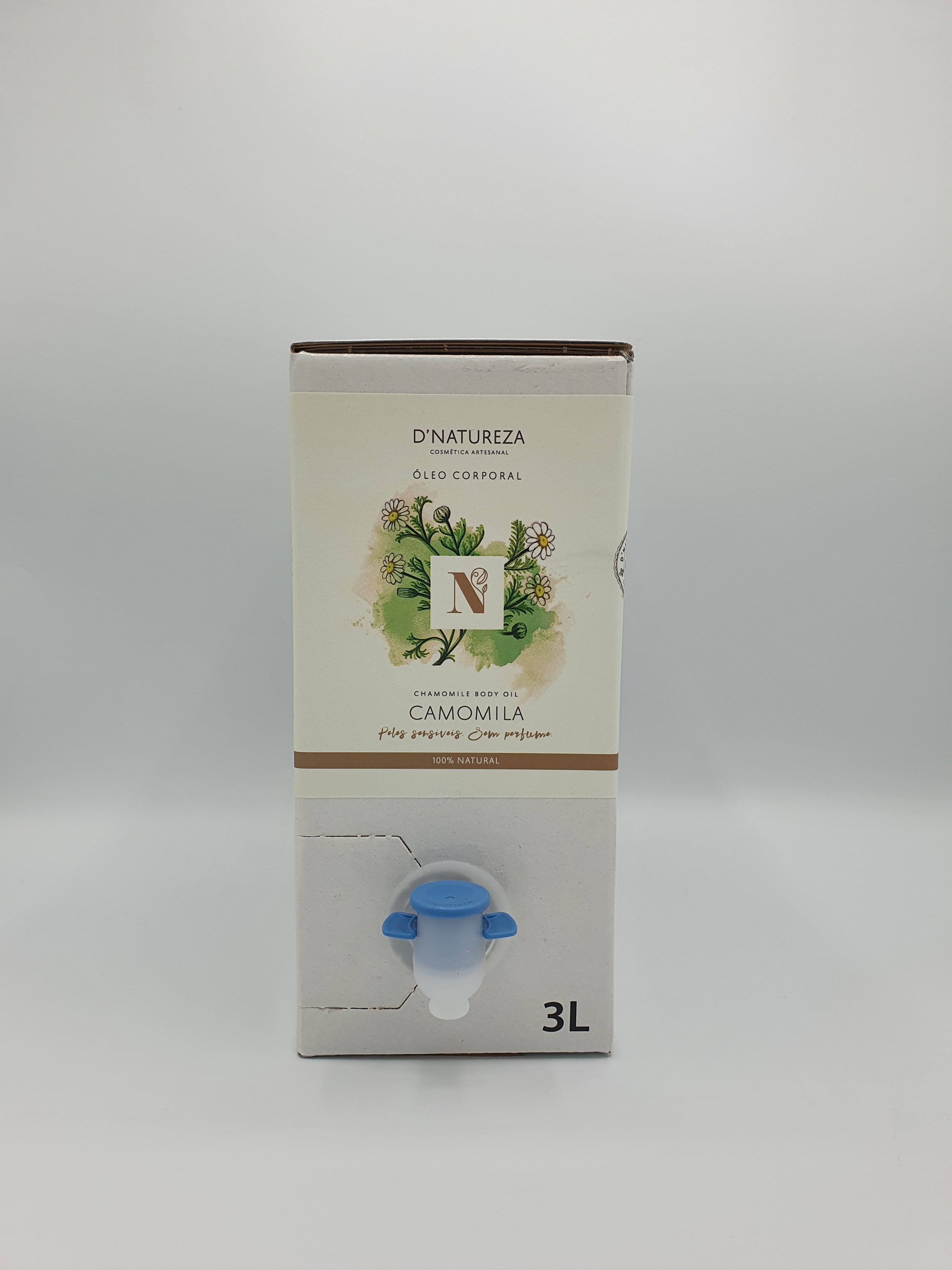 Óleo corporal de camomila 100ml, 500ml, 3L e 5L
