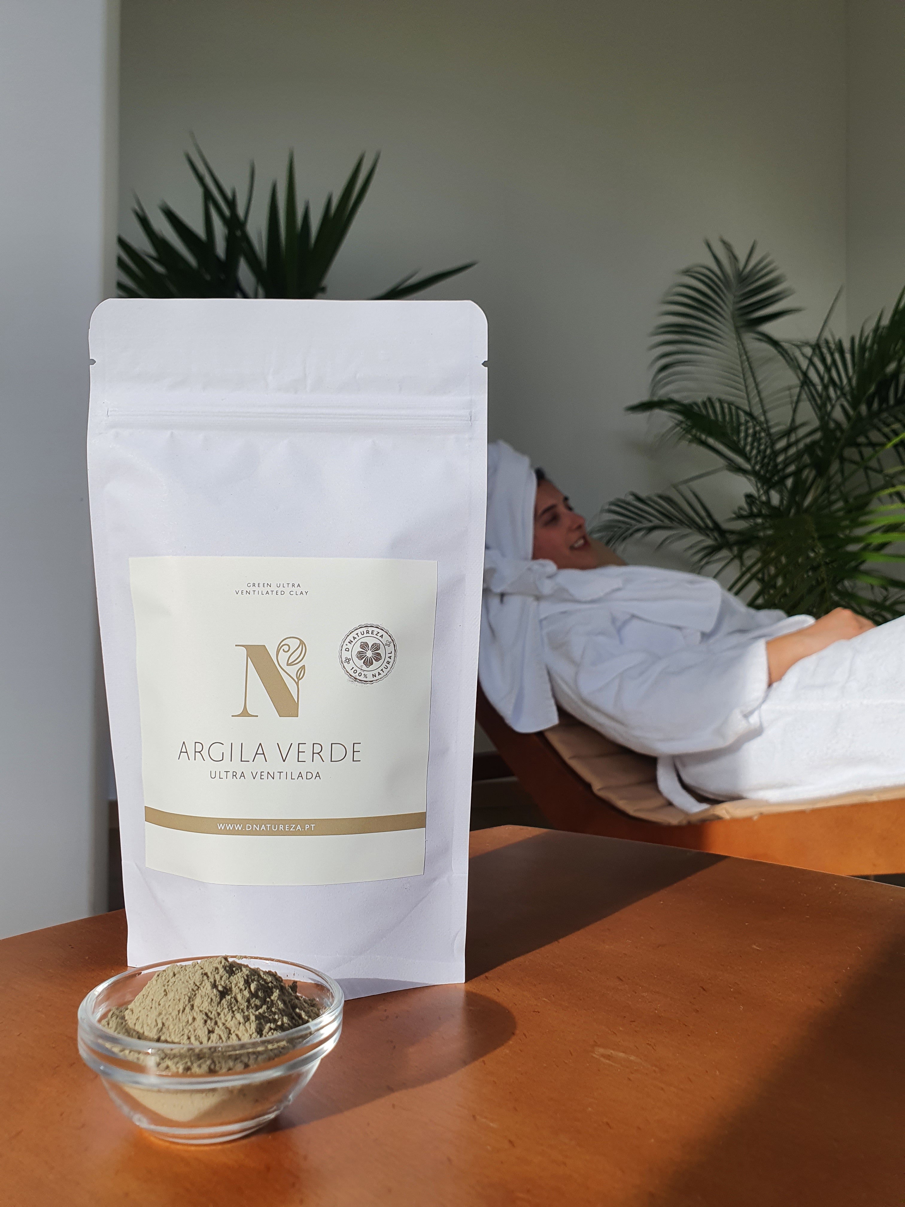 Argila verde ultraventilada 100g, 1Kg, 3Kg e 5Kg