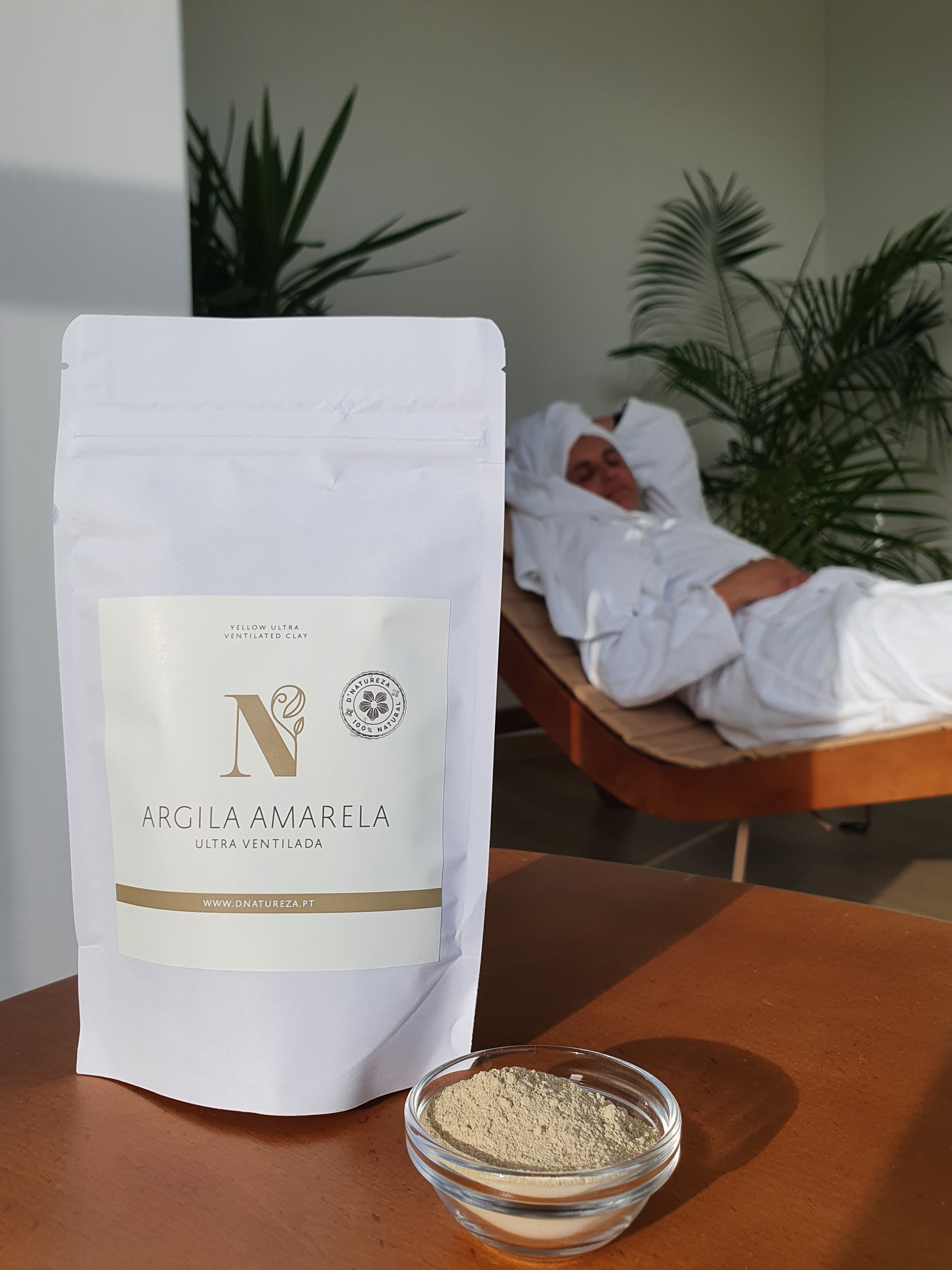 Argila amarela ultraventilada 100g, 1Kg, 3Kg e 5Kg