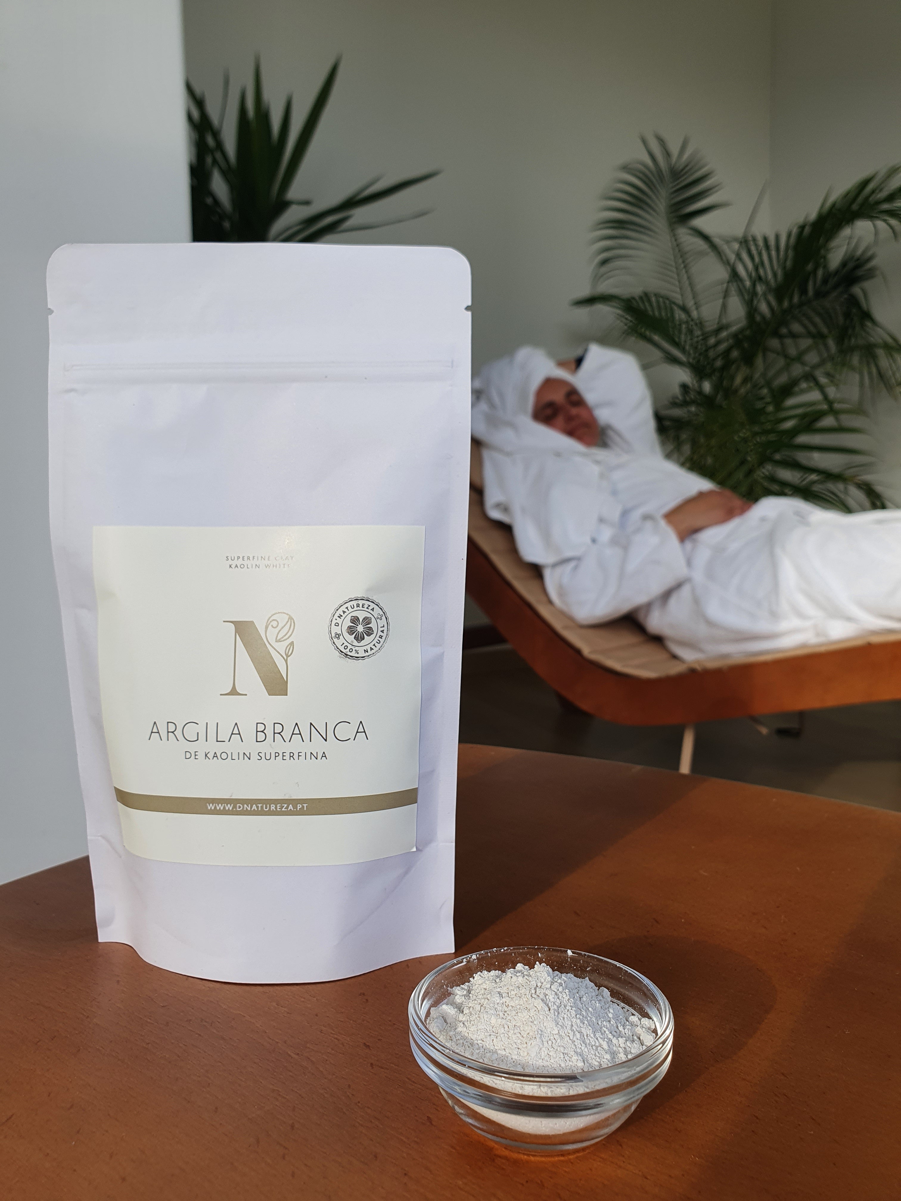 Argila branca superfina kaolin 100g, 1Kg, 3Kg e 5Kg