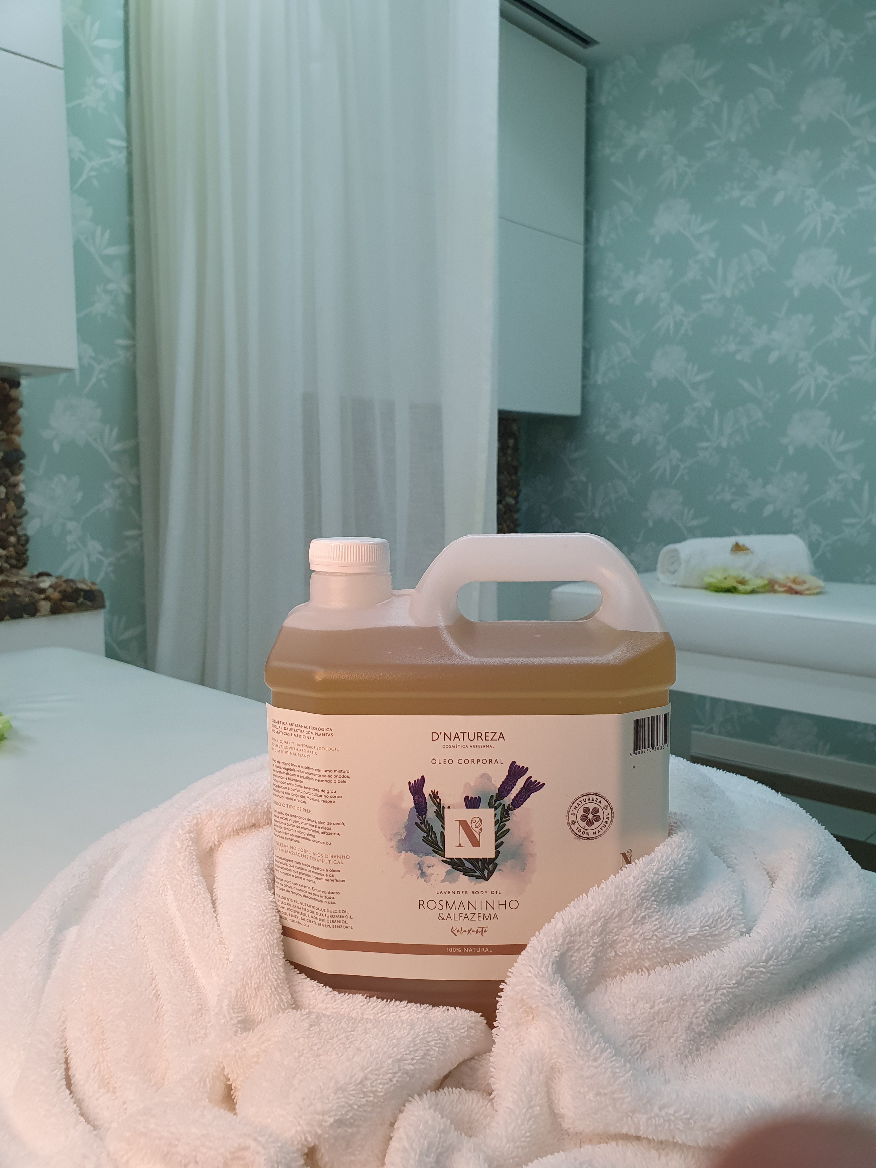 Óleo corporal de rosmaninho & alfazema 100ml, 500ml e 5L