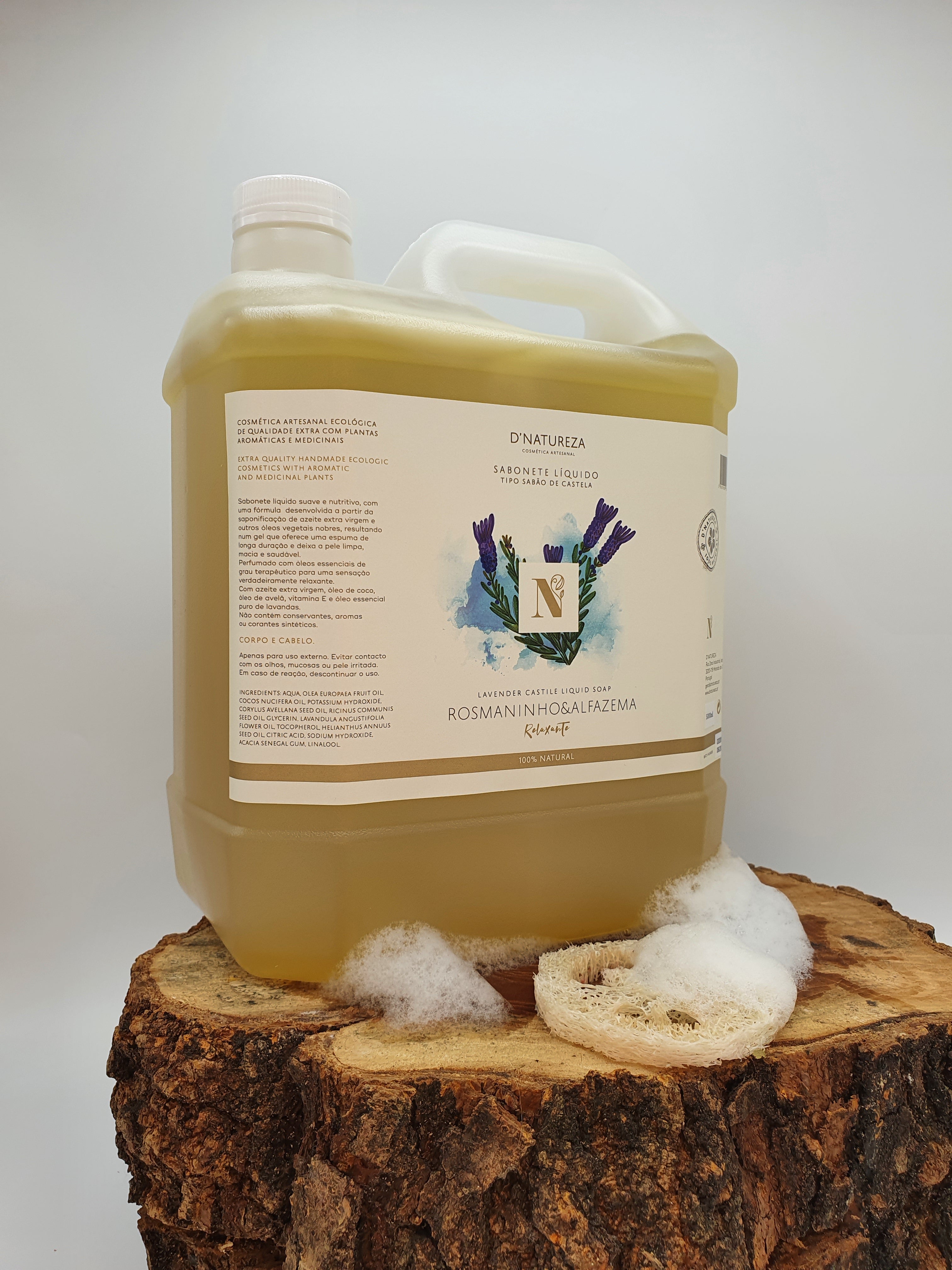 Sabonete líquido rosmaninho e alfazema 500ml, 3L e 5L
