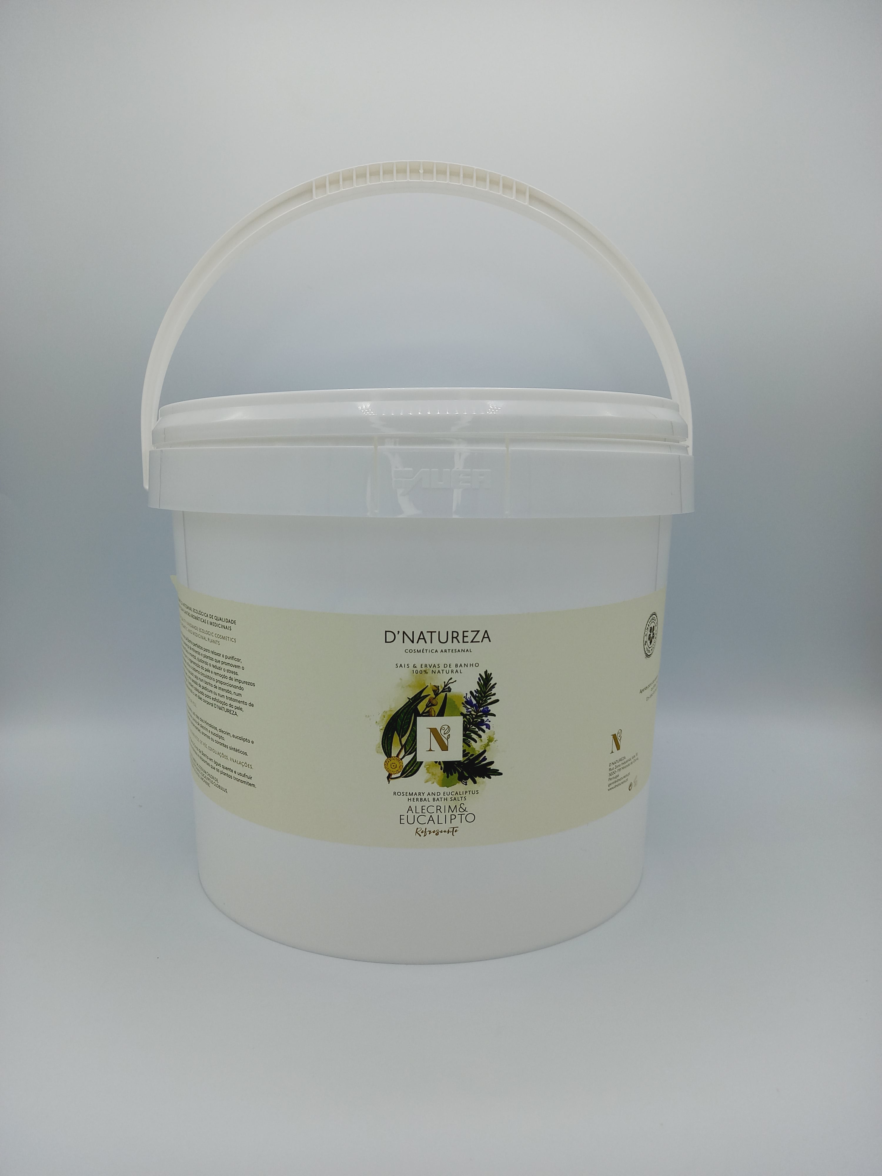 Sais & ervas de banho de alecrim e eucalipto 200g, 1Kg e 2,5Kg
