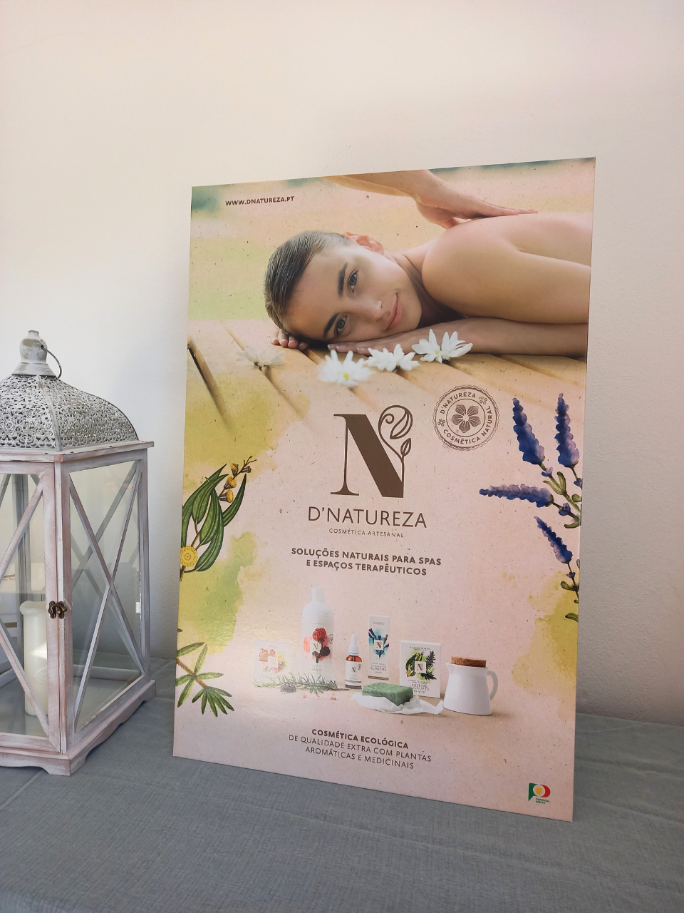 Cartaz Expositor publicitário de cartão D´NATUREZA p/chão/parede