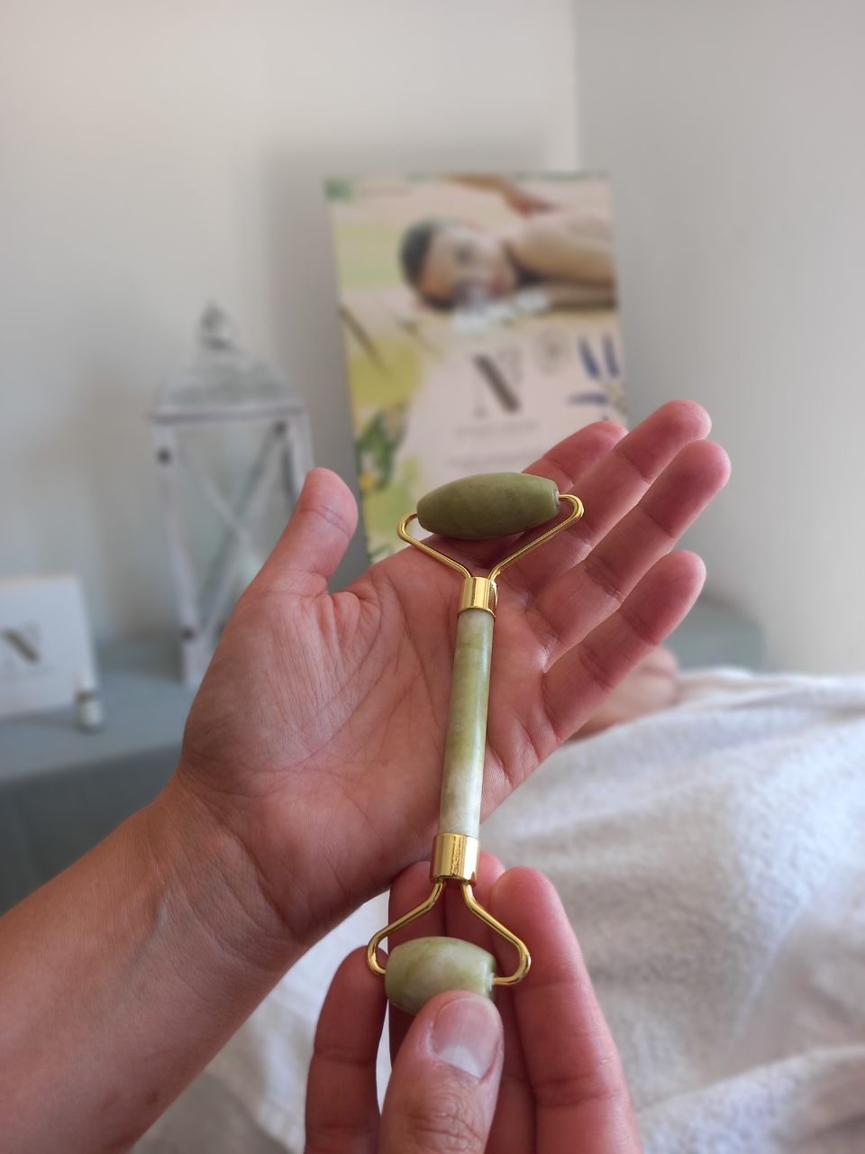Massajador Facial Pedra Jade