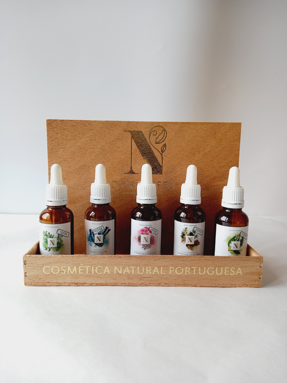 Expositor tester Óleos de massagem D´NATUREZA