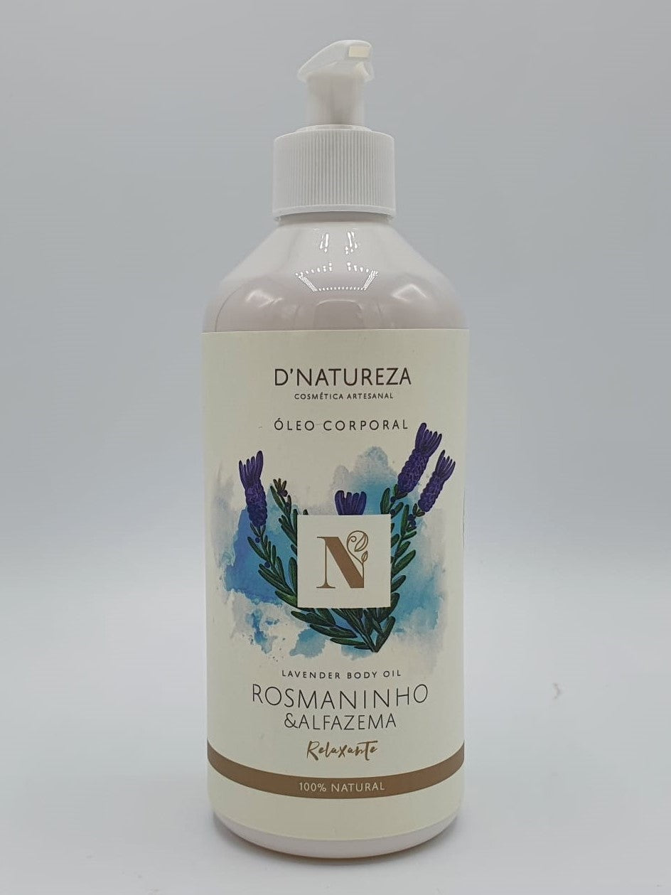 Óleo corporal de rosmaninho & alfazema 100ml, 500ml e 5L