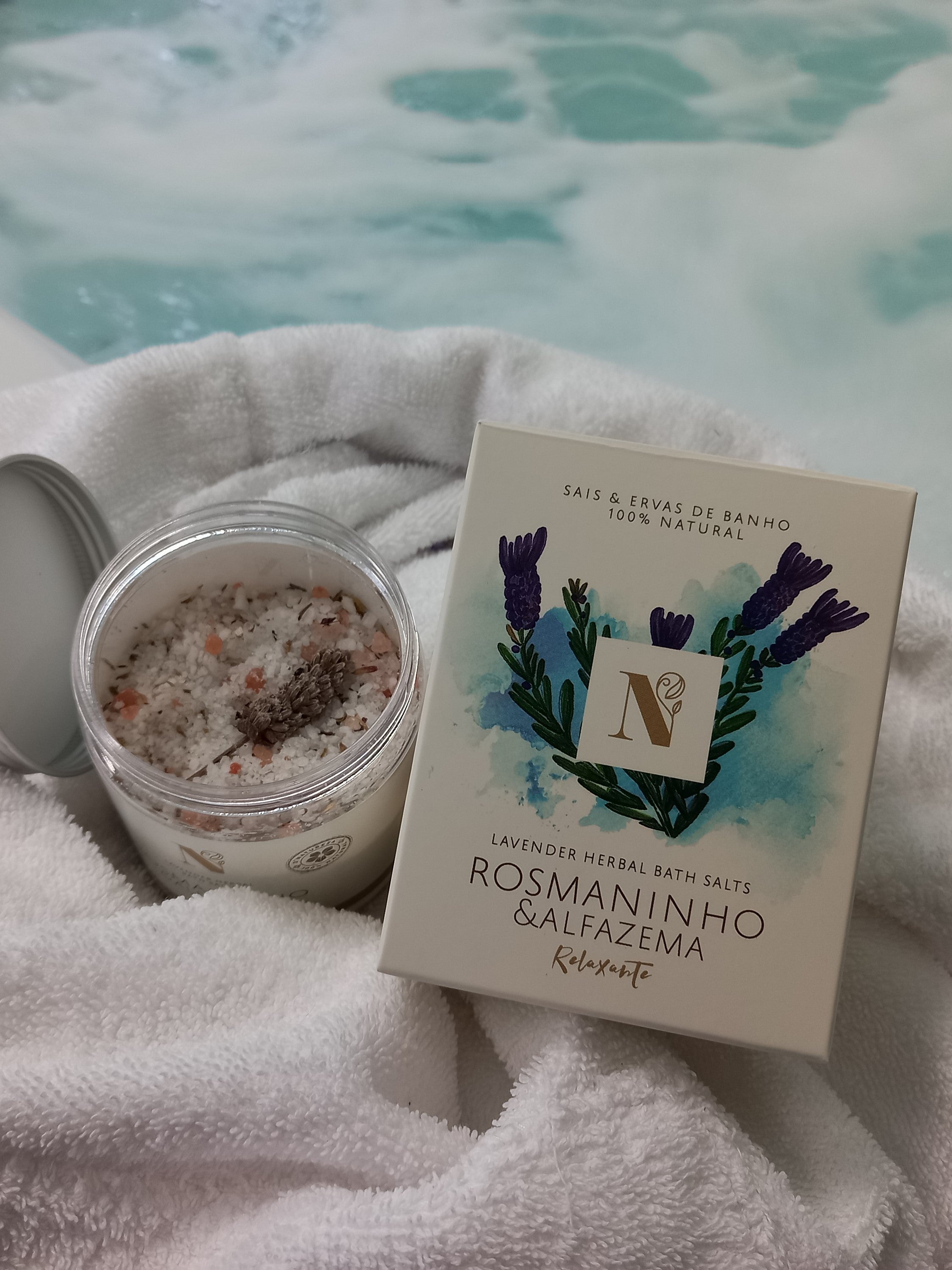 Sais & ervas de banho de rosmaninho e alfazema - 200g, 1Kg e 2,5Kg