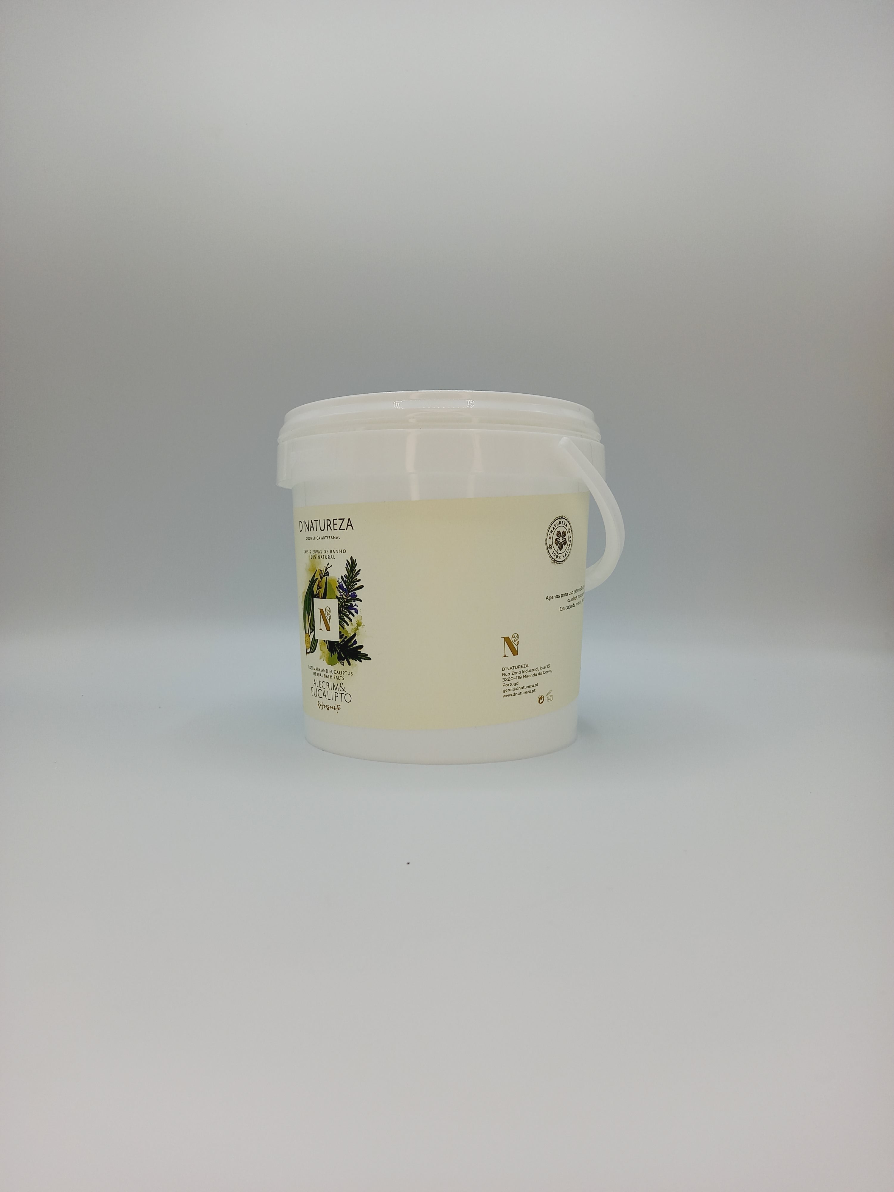 Sais & ervas de banho de alecrim e eucalipto 200g, 1Kg e 2,5Kg