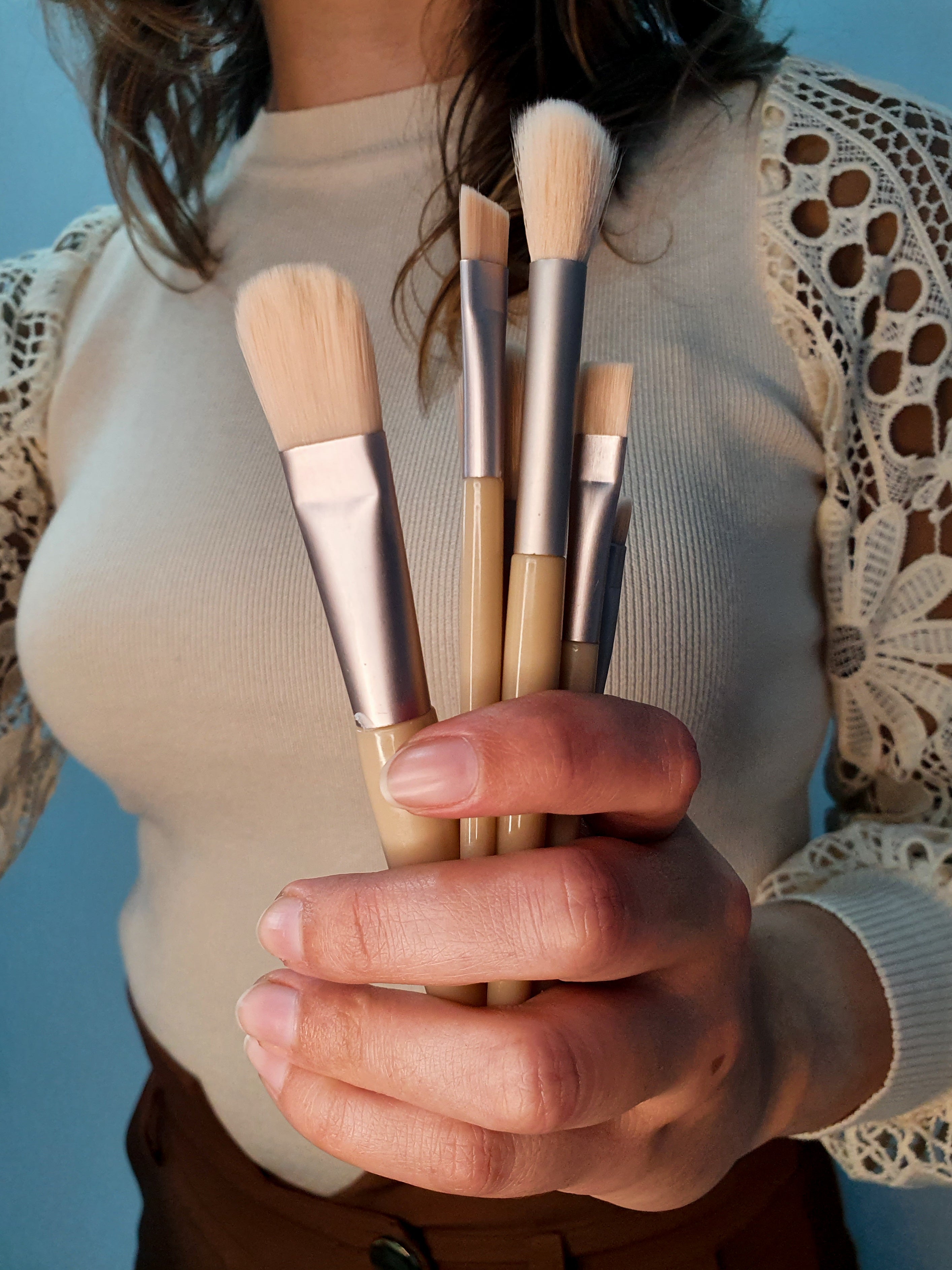 Conjunto Pincéis de Maquilhagem Básico