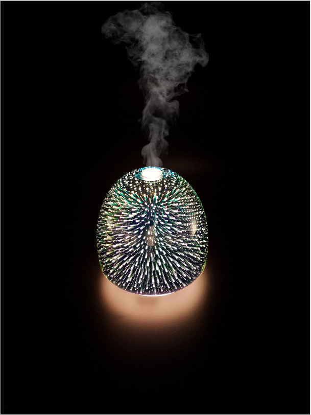 Difusor ultrassónico Festival em vidro