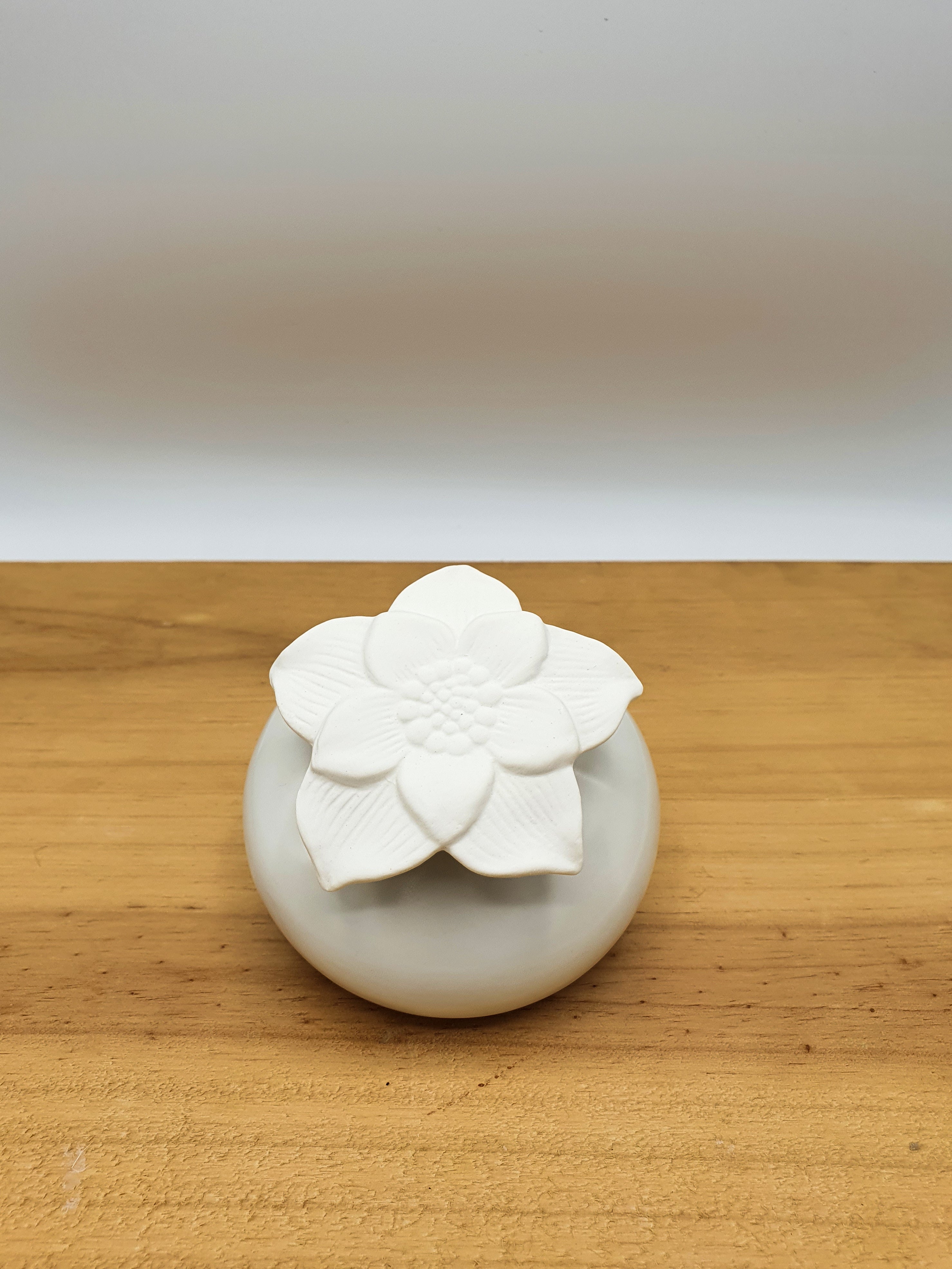 Difusor cerâmico por capilaridade Narciso branco