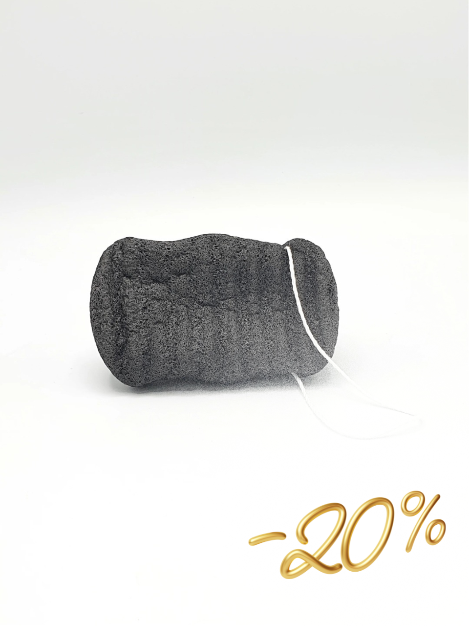 Esponja corporal KONJAC XL com carvão de bambu