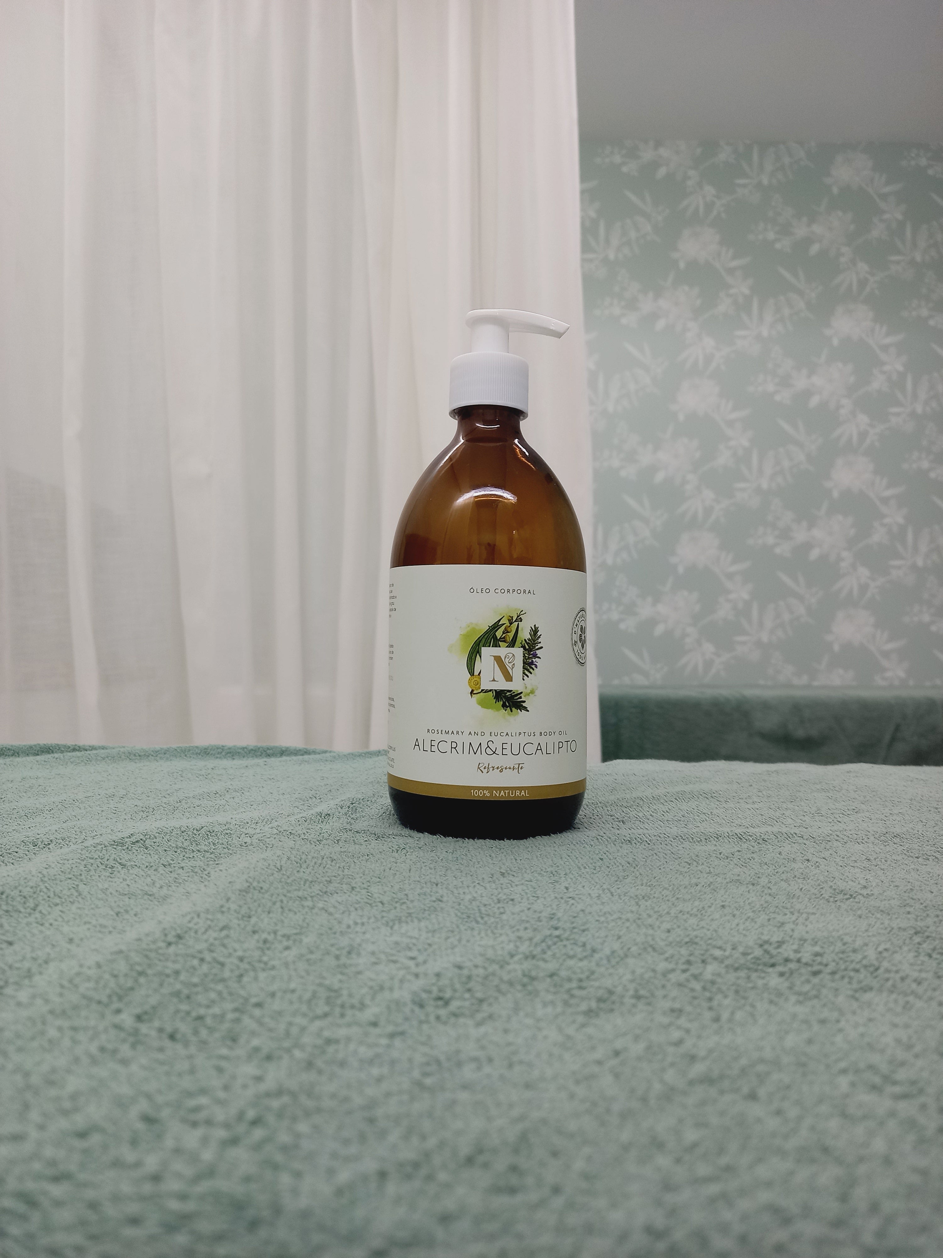 Óleo corporal de alecrim & eucalipto 100ml, 500ml, 3L e 5L