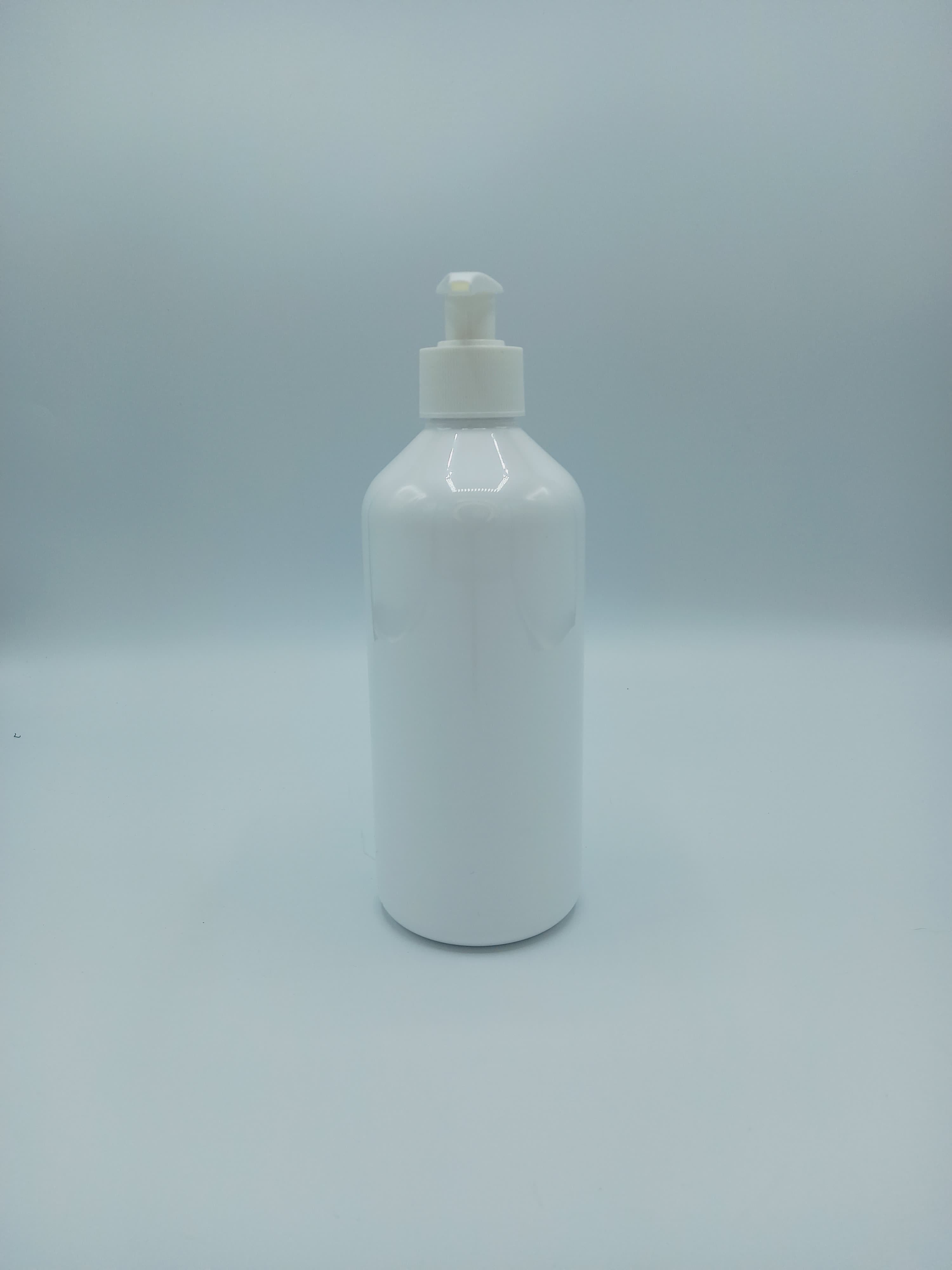 Frasco PET 500ml branco  c/ doseador