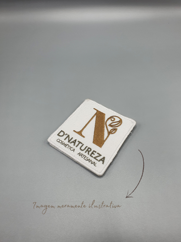 Logotipo personalizável bordado com velcro