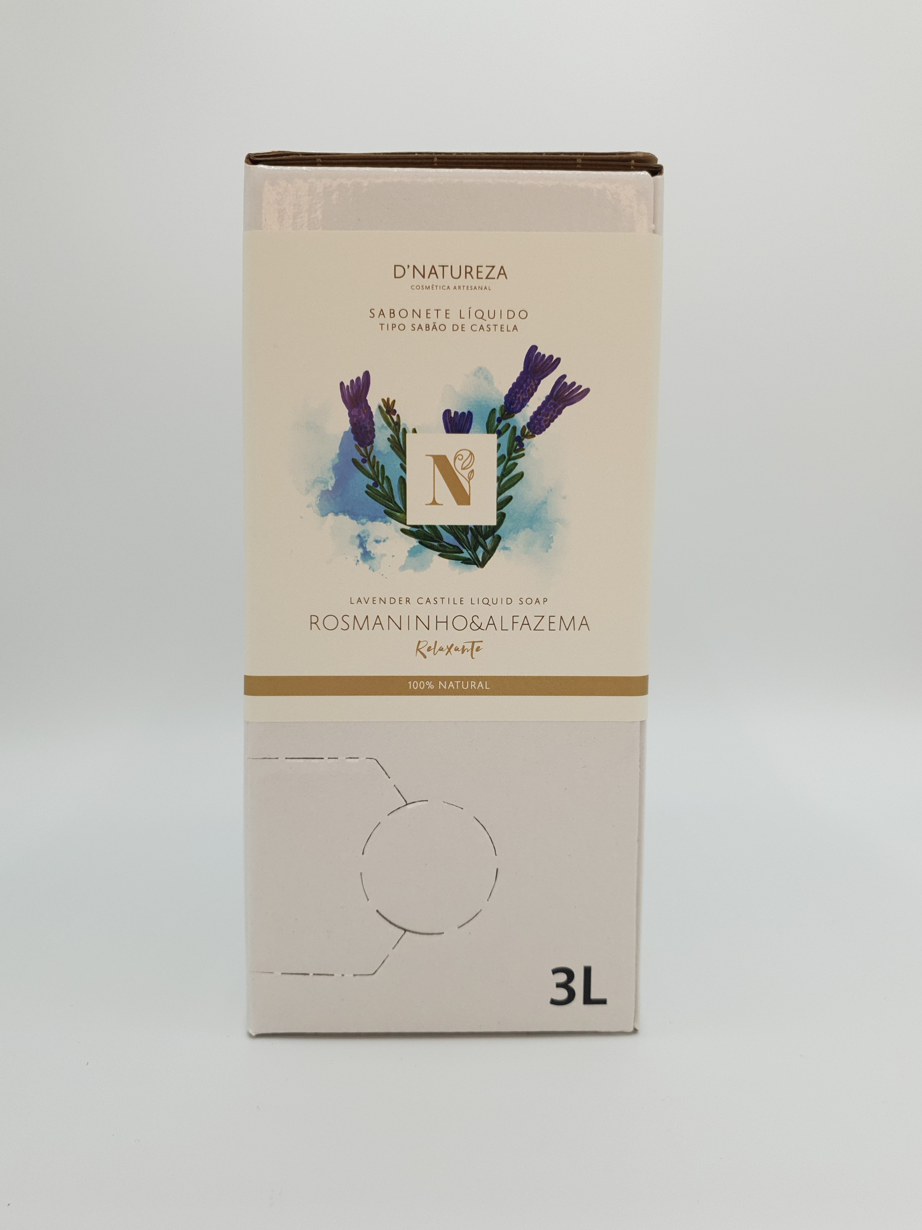 Sabonete líquido rosmaninho e alfazema bag in box 3 L